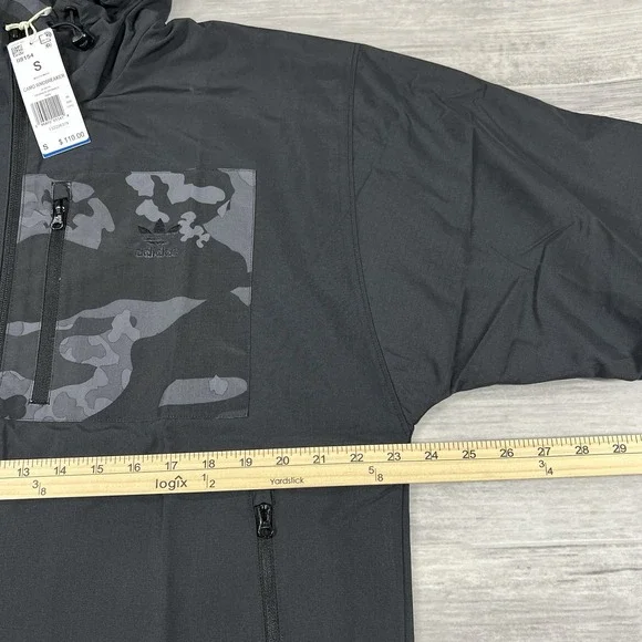 Adidas Originals Men's Small‎ Camo Full Zip Hooded Windbreaker Jacket II8154 NWT